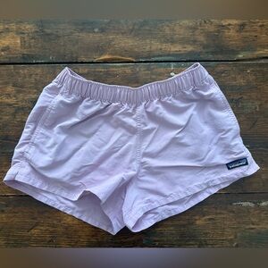 Women’s Patagonia Barely Baggies Shorts 2.5”, Light Pink, Size Small